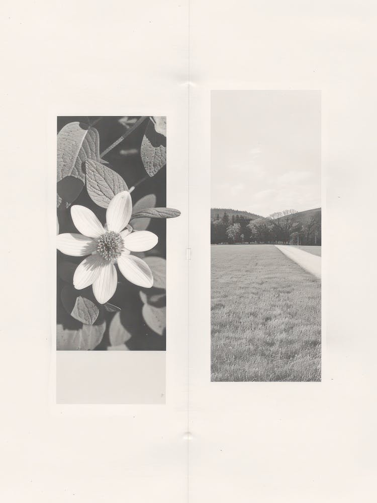 Columbine Flower Photo Collage 2
