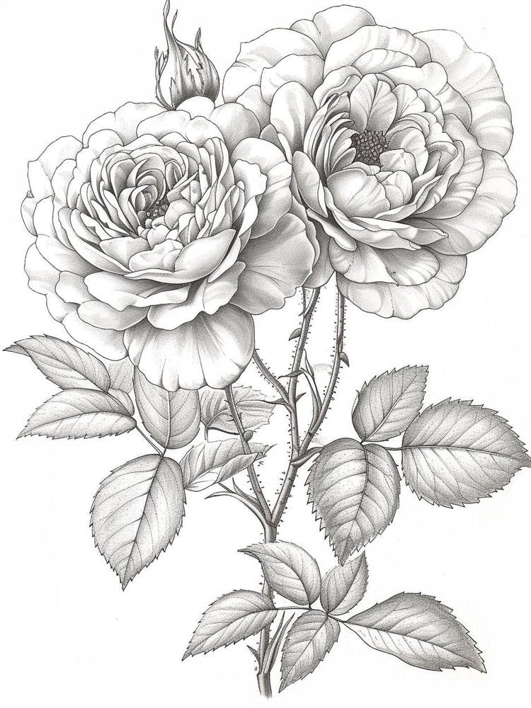 Roses Sketch 21