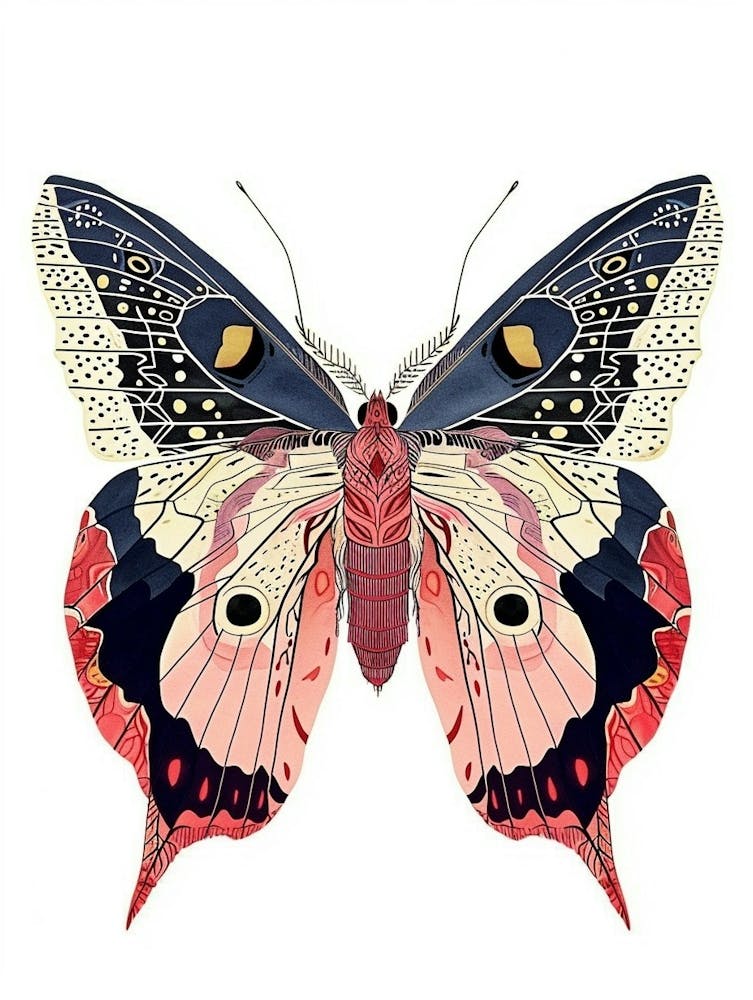 Colourful Insect Illustration Butterfly 25