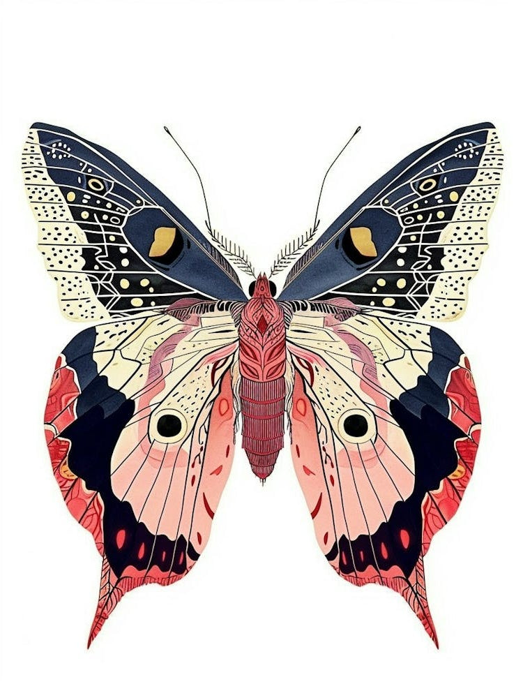 Colourful Insect Illustration Butterfly 25