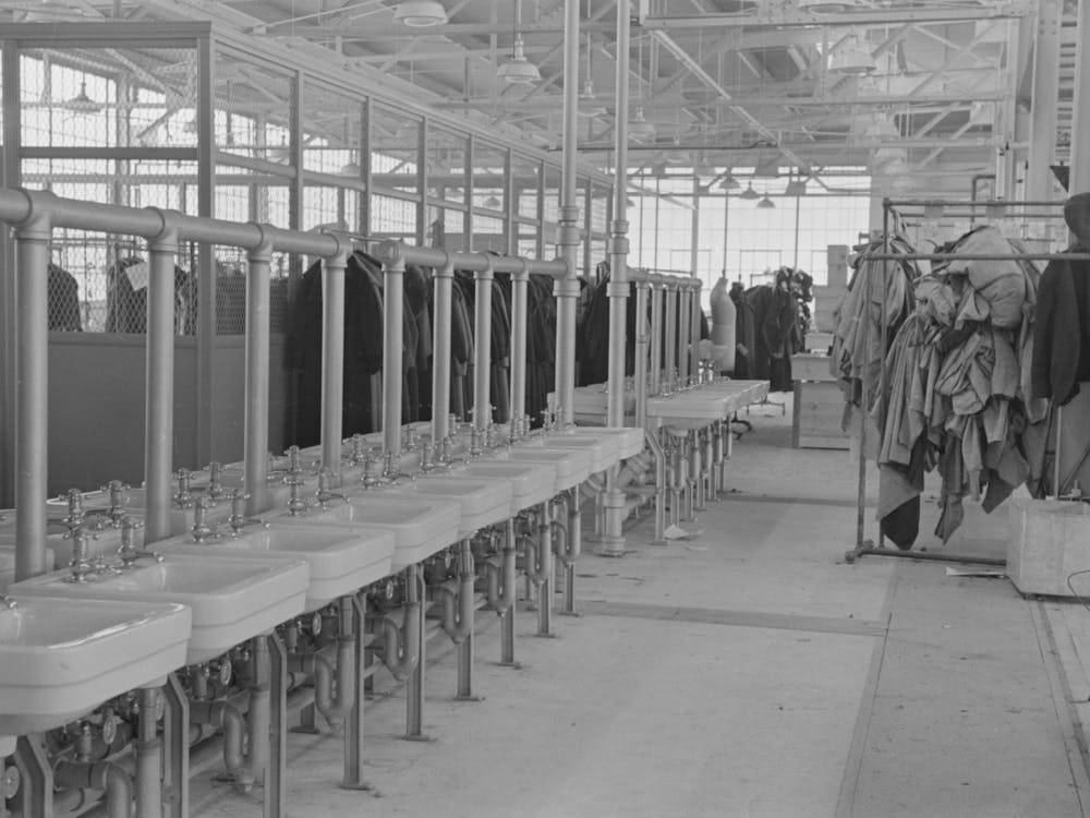 Washstands In The Factory At Jersey Homesteads, Hightstown, New Jersey By Russell Lee
