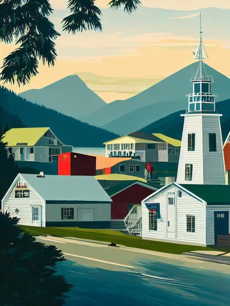 Port Of Prince Rupert Canada Vintage-Poster Hafen