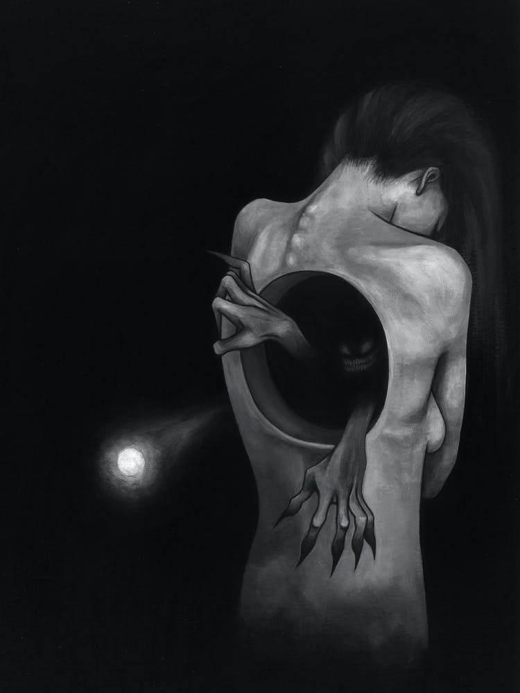 Dark Fellow Traveler monster inside