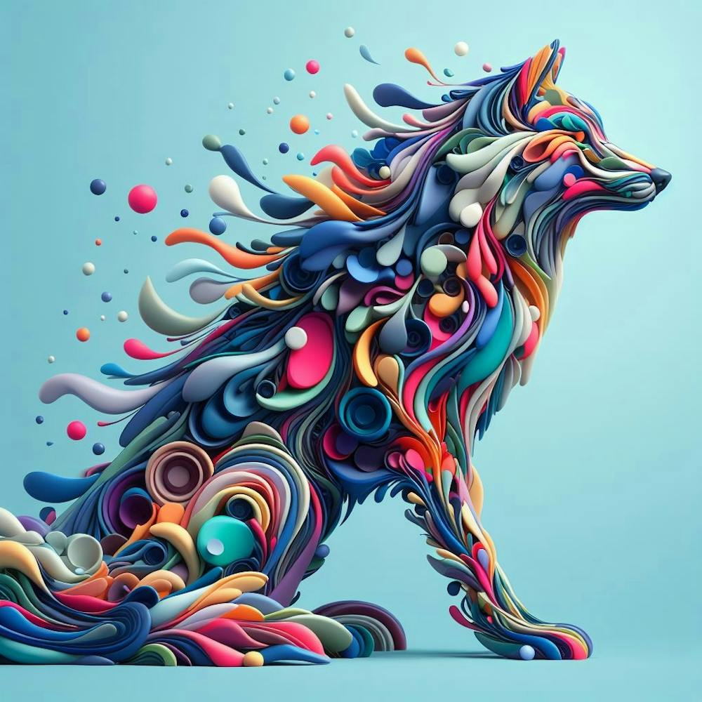 Abstract Wolf 1