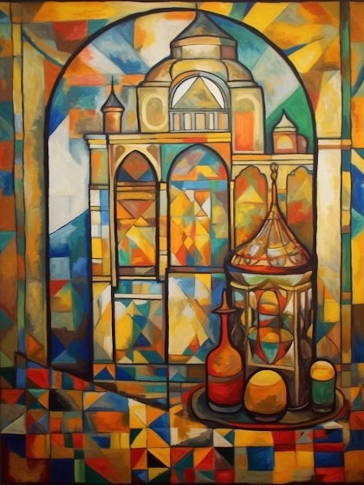 Window View Marrakech Of In The Style Of Cubism 3