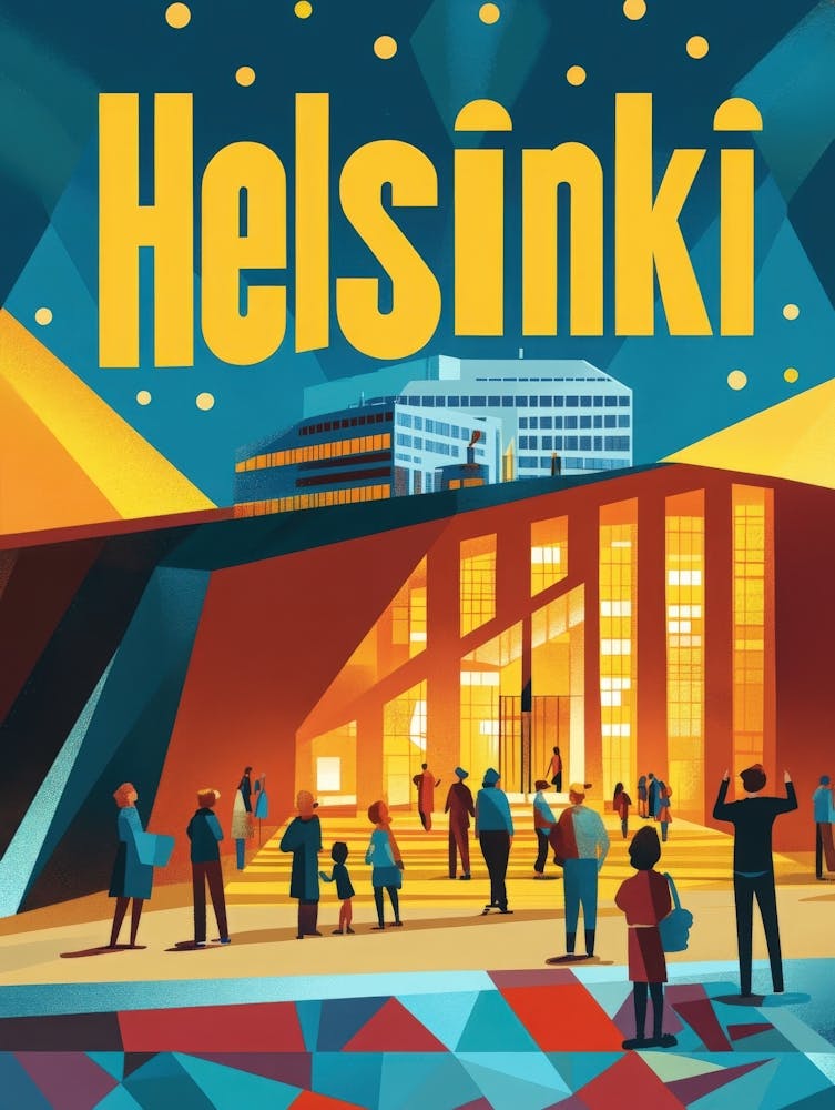 Aihrgdesign A 1970s Inspired Travel Poster For Helsinki 2