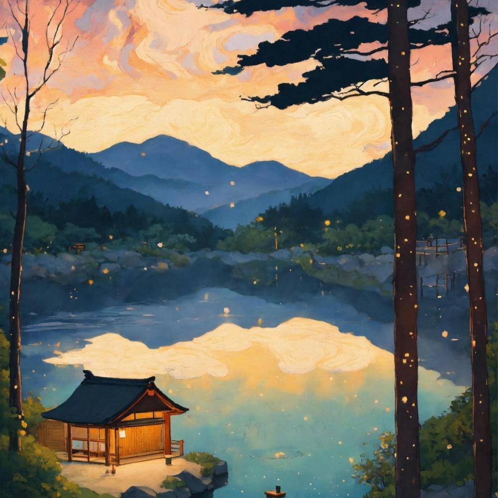 Fireflies By The Lake