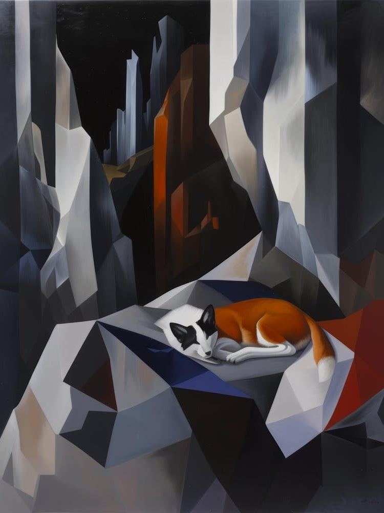 Cat In A Cave