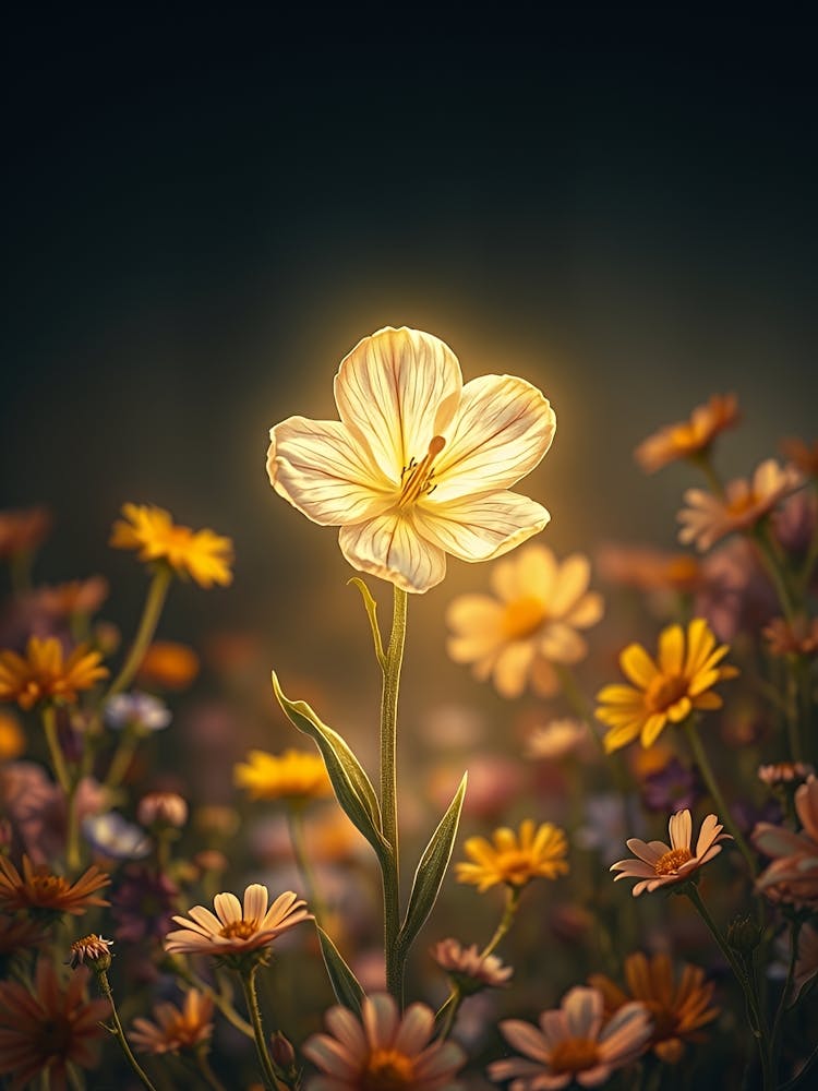 Fleur dans un champ 1