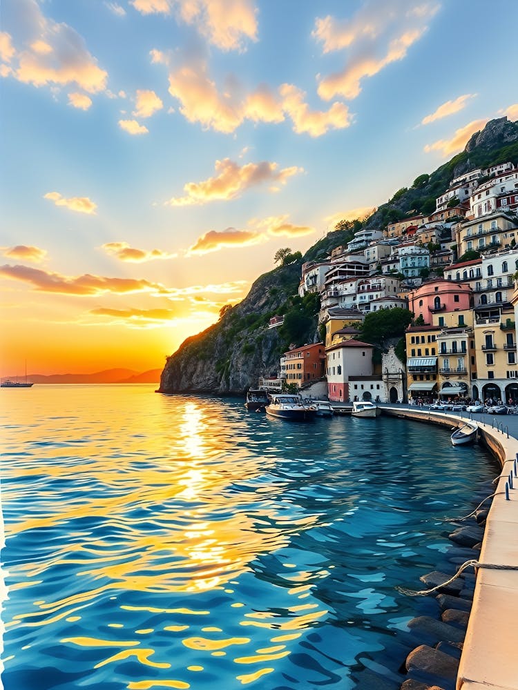 Sunset In Amalfi Coast 2