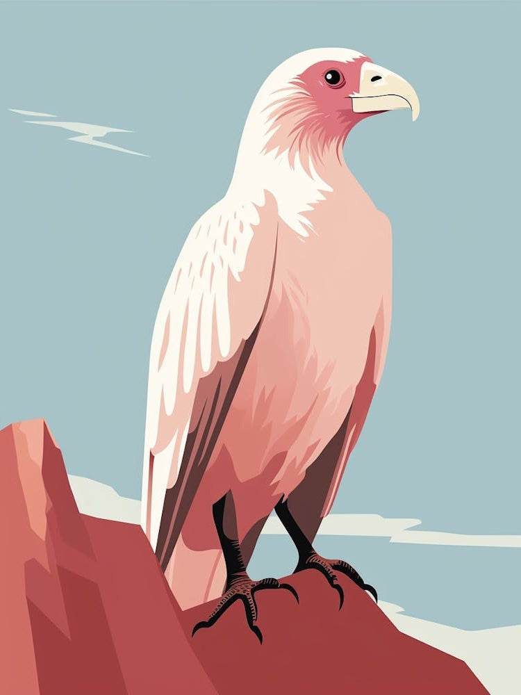 Minimalist Vulture 1 Illustration