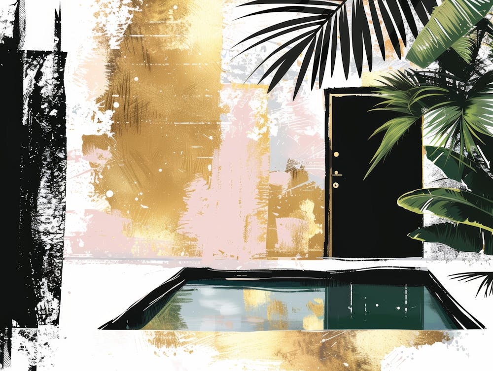 Gold And Black Pool