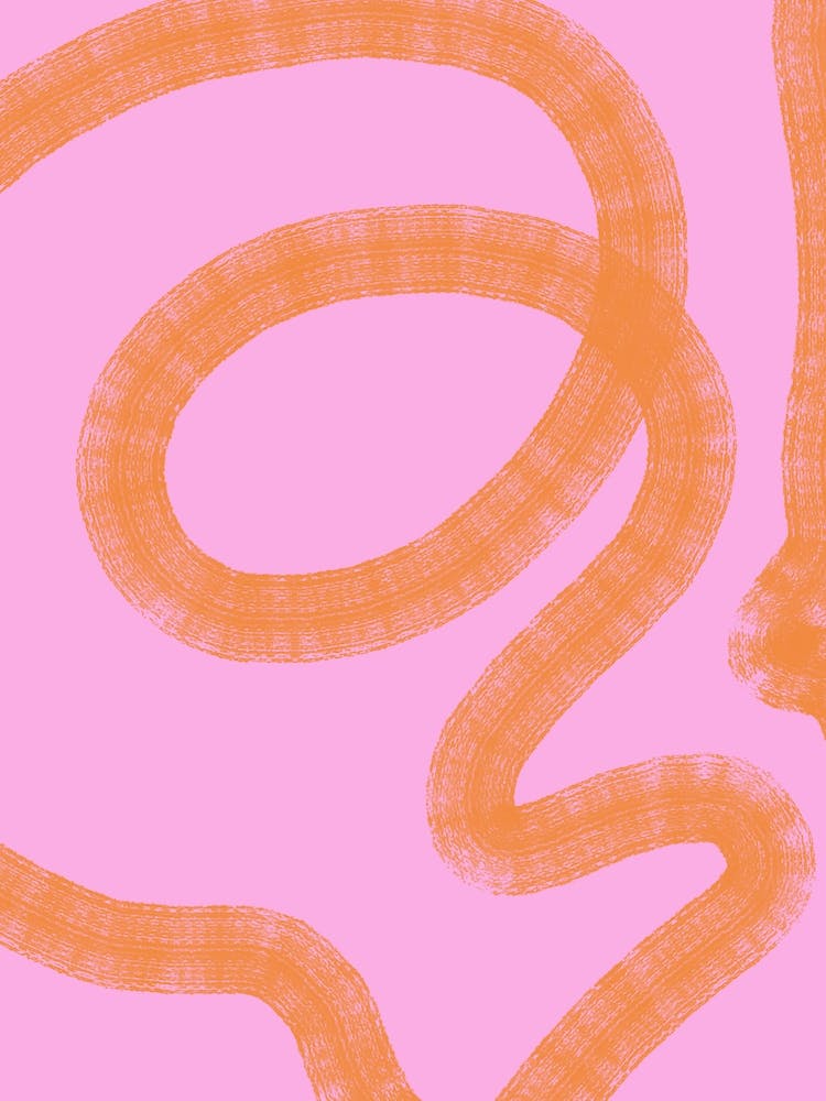 Abstrait Rose et Orange