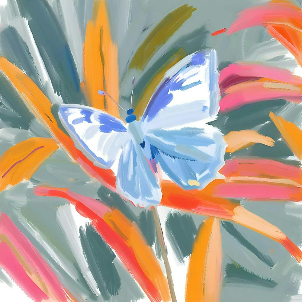 Butterfly On Hibiscus 1