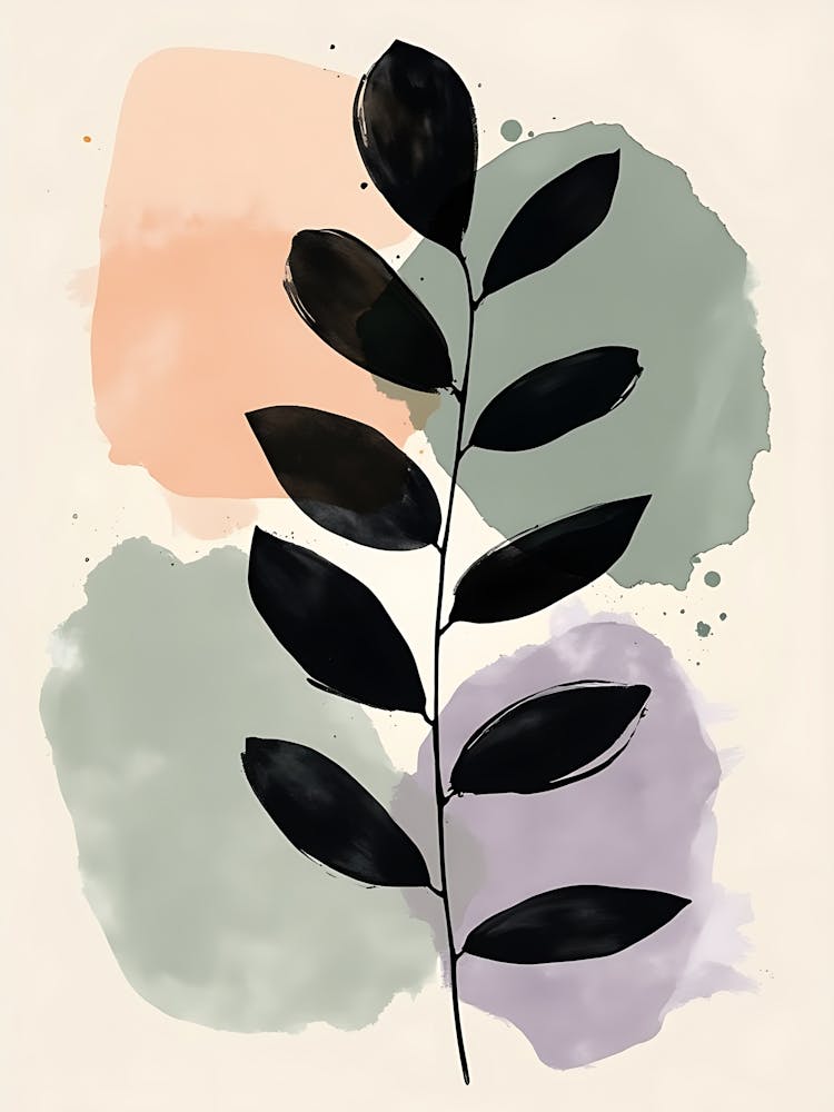 Delicate Beige Blooms on Soft White