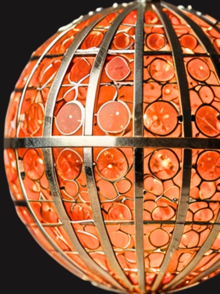 Orange Pendelleuchte