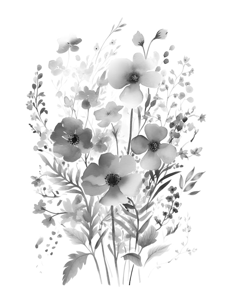 Black And White Flowers 34