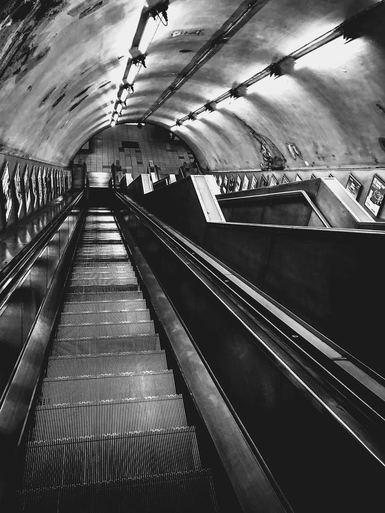 London Subway Underground Stairs // Travel Photography