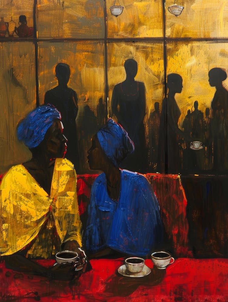 Two Women At A Table