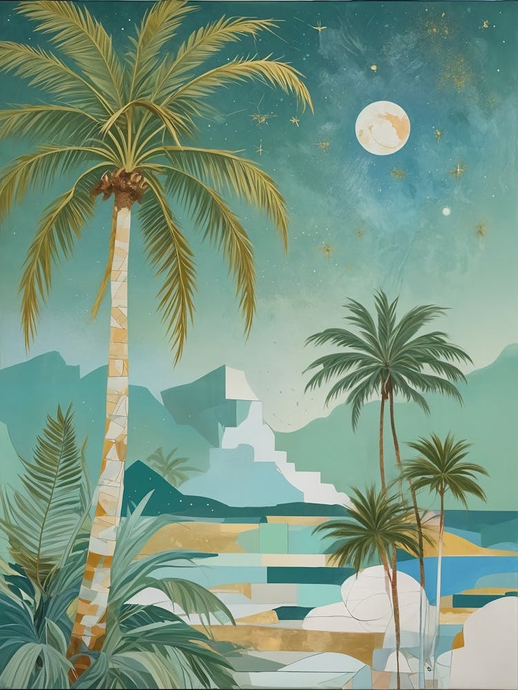 Palm Trees At Night no2