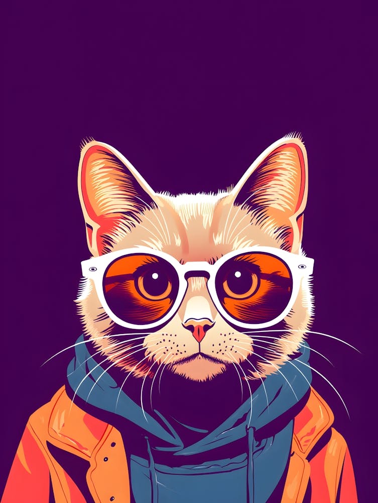 Cat In Sunglasses