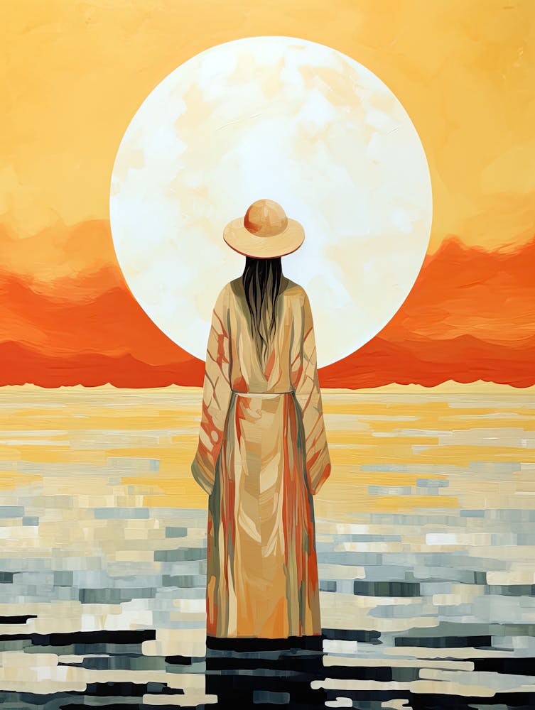 Feathered Glow, Boho Art Style