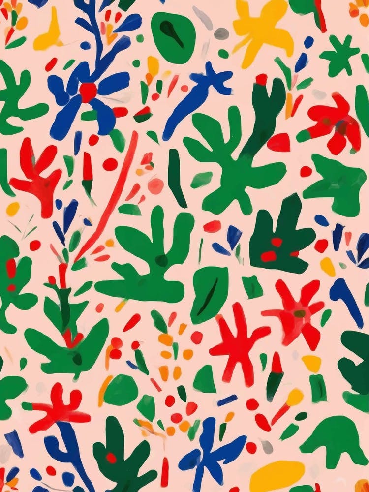 Abstract Christmas Matisse