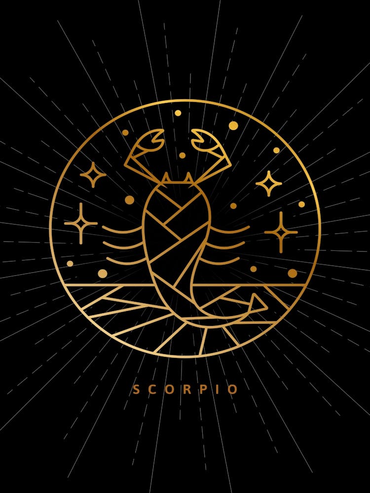 Scorpio Zodiac Sign — Zodiac geometric
