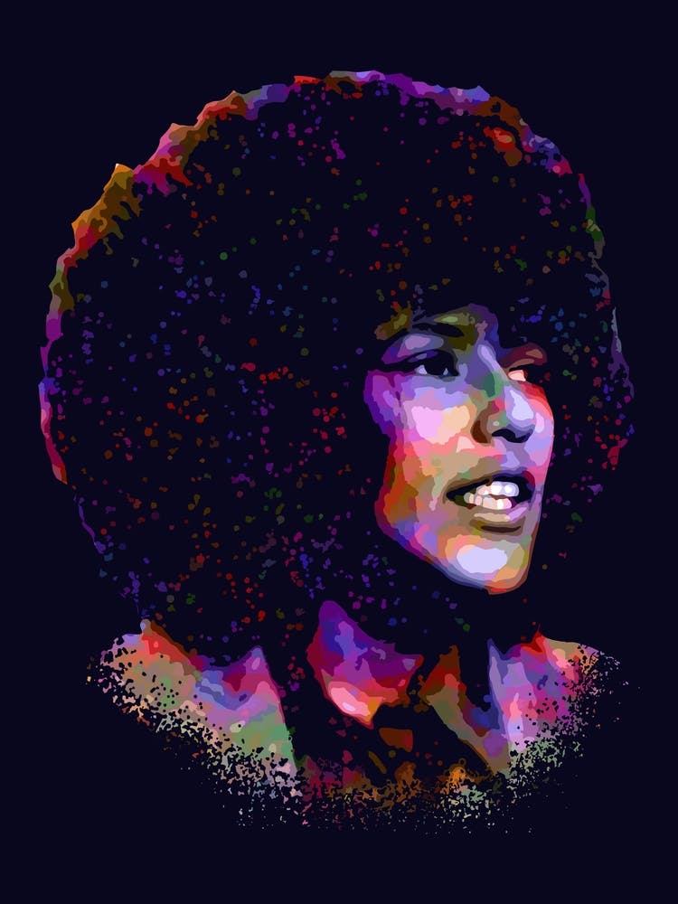 Elaine Brown Activist Colorful