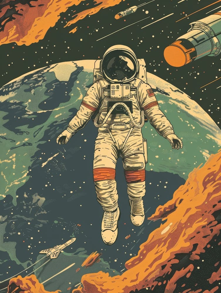 Astronaut In Space 6