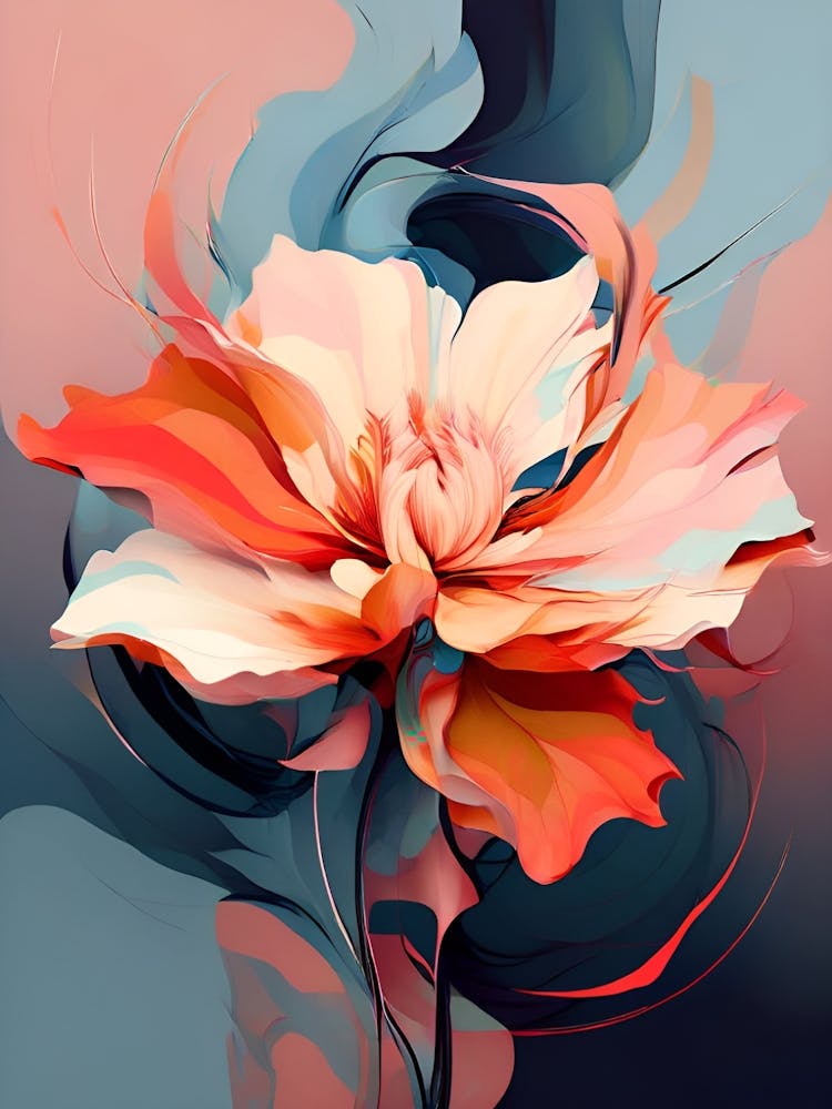 Abstract Flower Painting 9