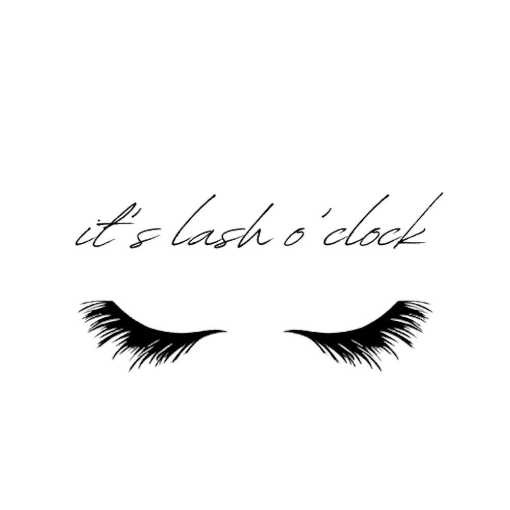 It's Lash o'clock - Lash Room Decor