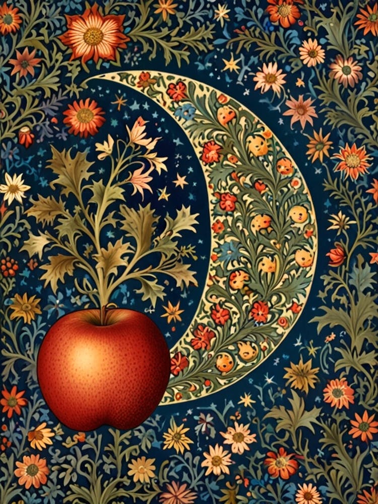 William Morris Apple And Moon 1