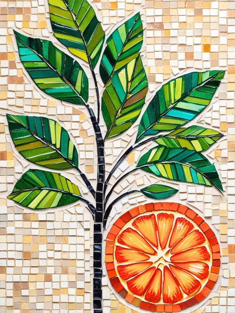 Orange Tree Mosaic 3