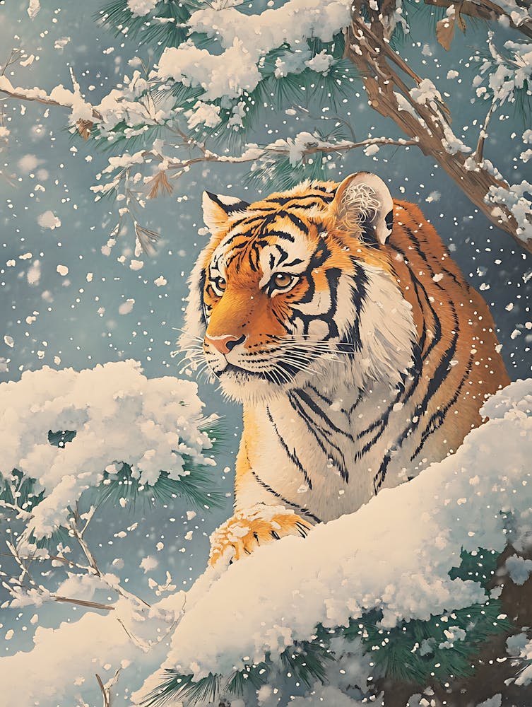 Stunning Tiger In The Snow 3