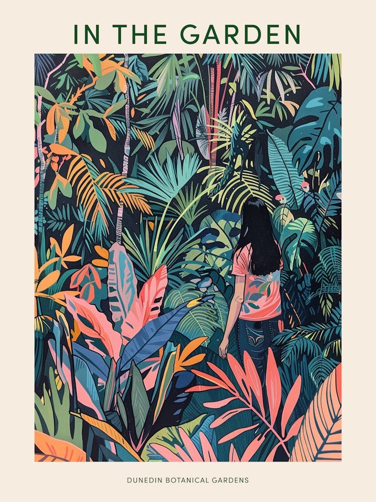 In The Garden Poster Dunedin Botanical Gardens 1