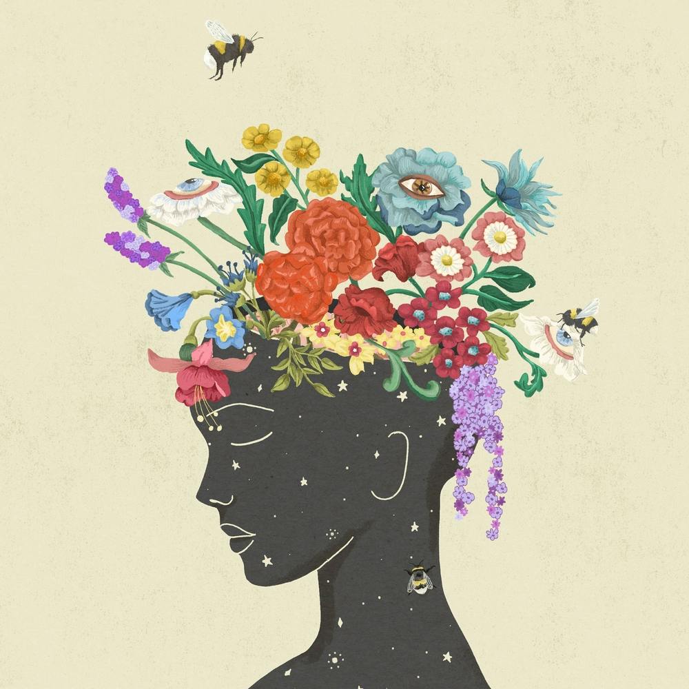 Flourish In Neutral Square