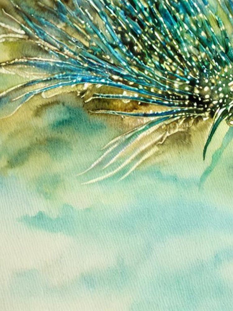 Glaucus Atlanticus (Blue Dragon) II Storybook Watercolour