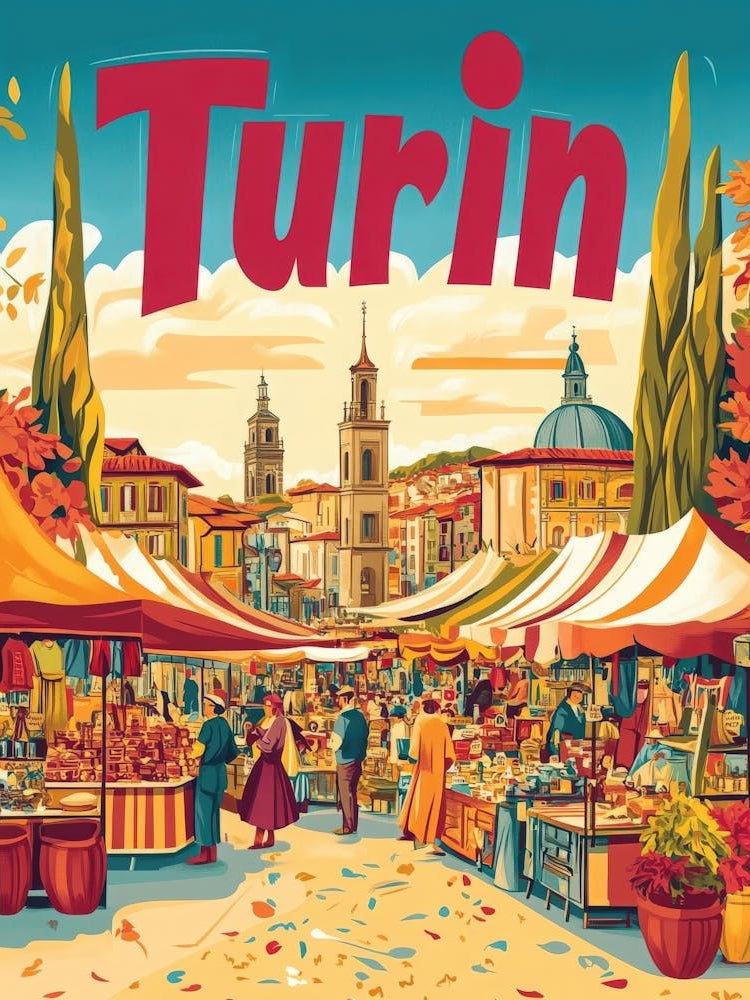 Aihrgdesign A 1970s Inspired Travel Poster For Turin Depictin E6b14538 Ae0b 4afb 9aa0 Fdd4e0a31d67 1