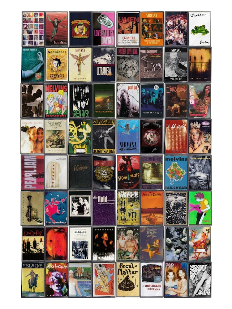 Impression Musique Grunge - Couvertures de Cassettes Originales