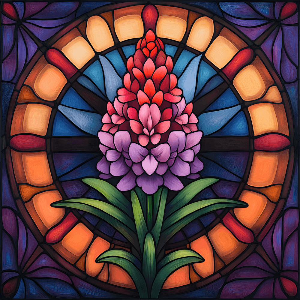 Flowers Stained Glass Sublimation 15