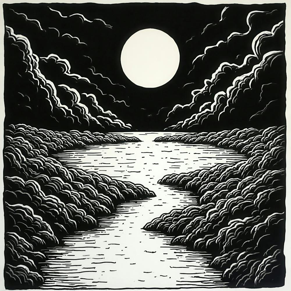 Moonlight Over The Water 2