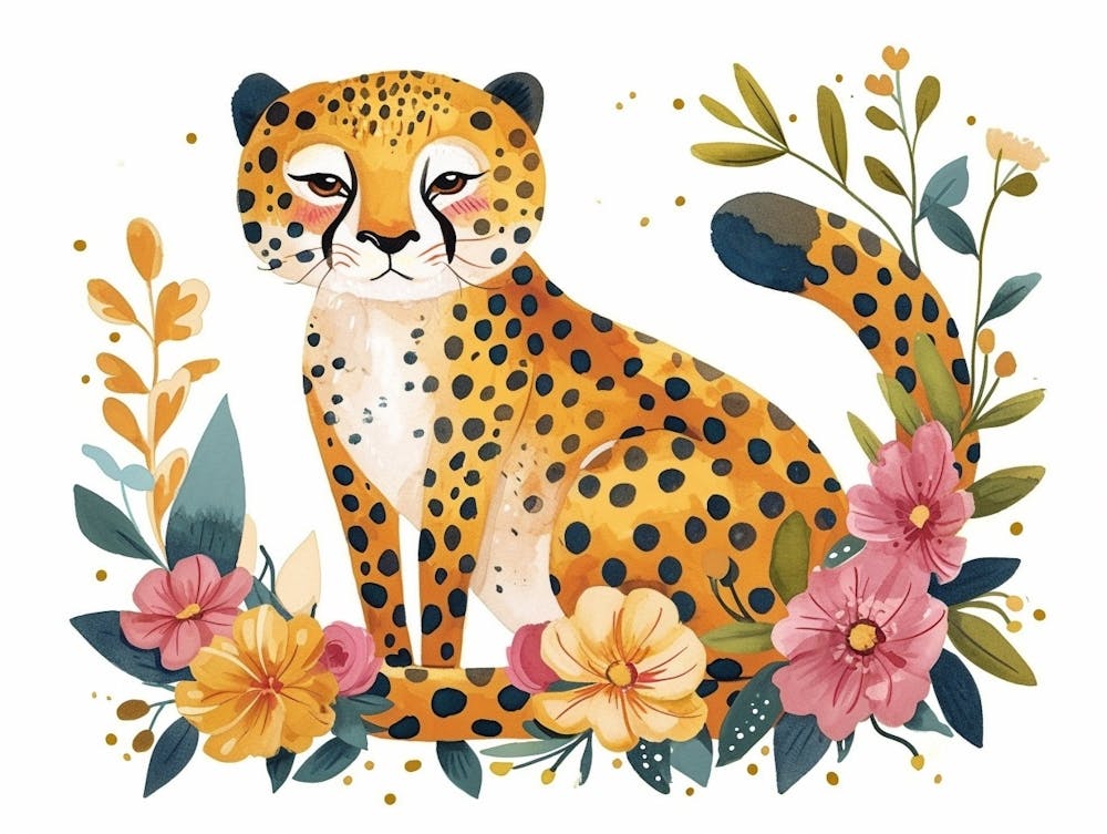 Little Floral Cheetah 4