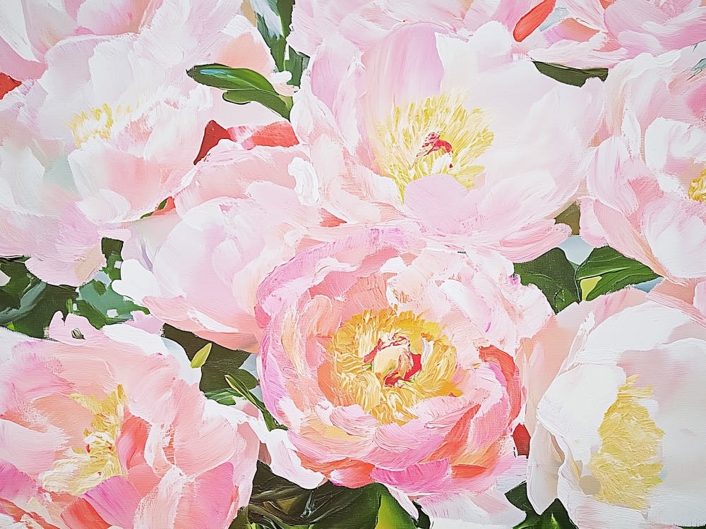 Pink Peonies Painting