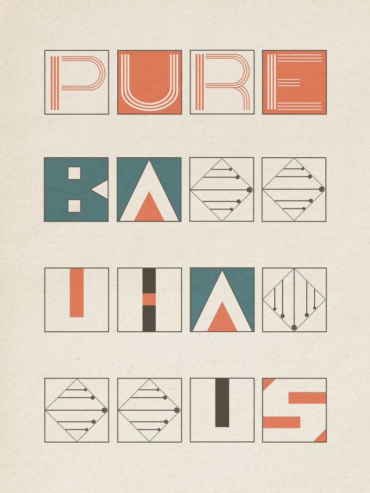 Pure Bauhaus Vintage Poster