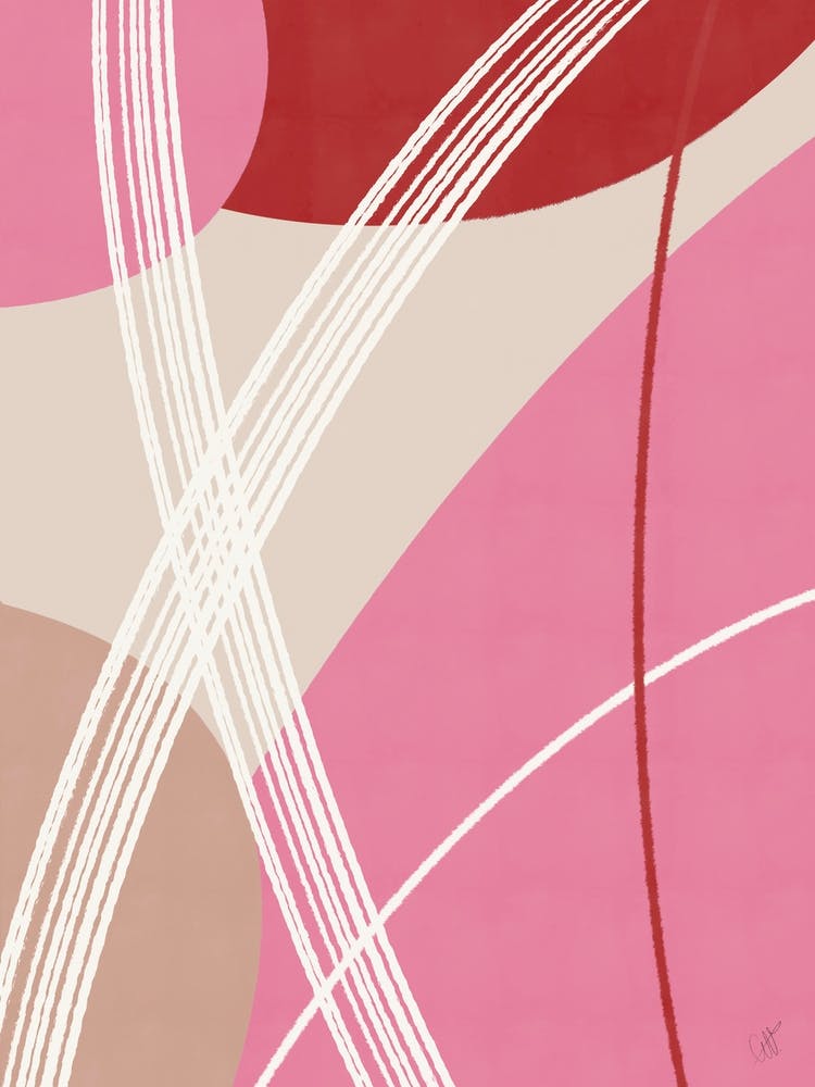 Pink & Red Abstract 1