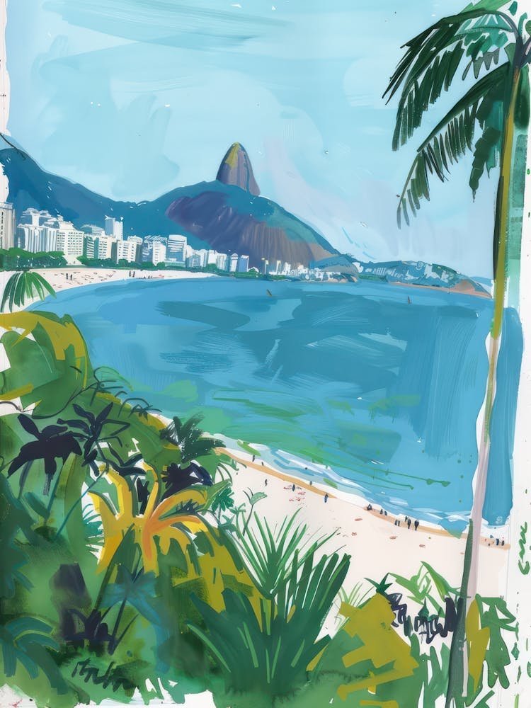 Reiseposter Glückliche Orte Rio De Janeiro 3