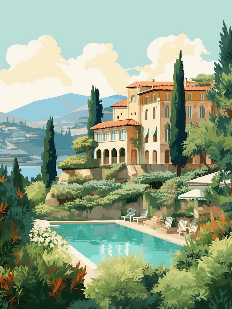 Villa Medici Italy  Illustration 2