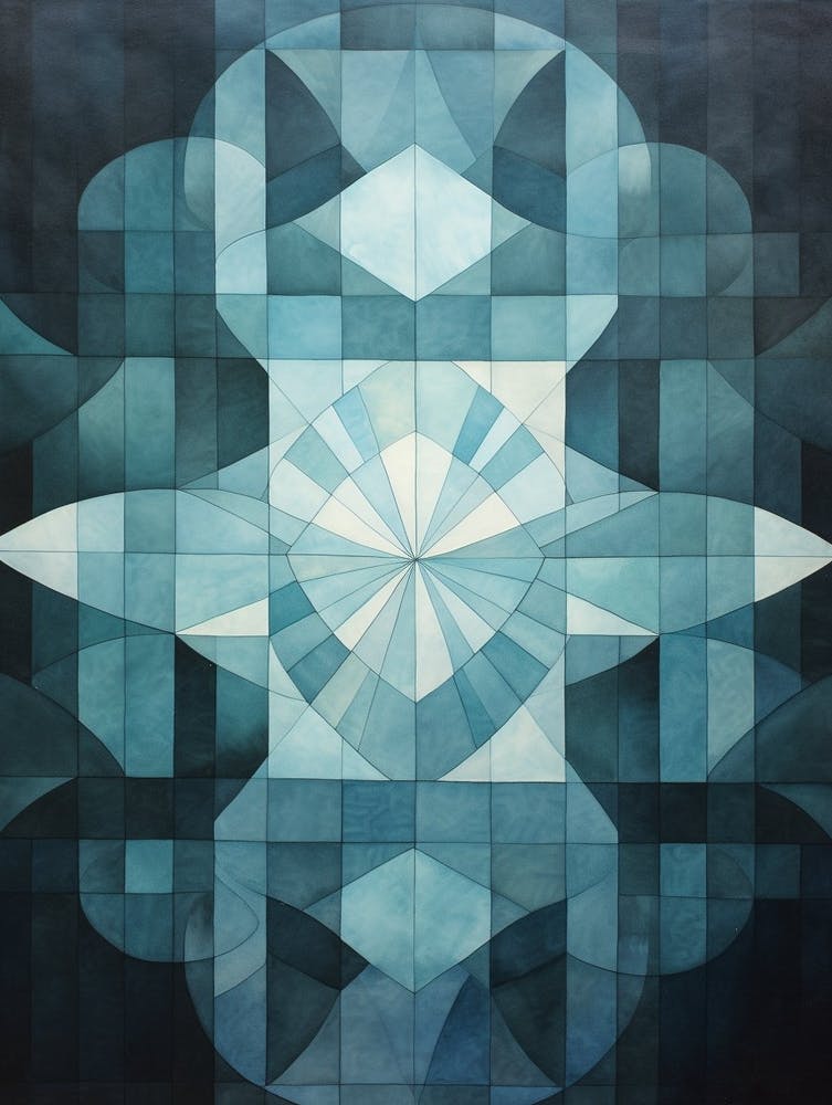 Water Geometric Abstract 4