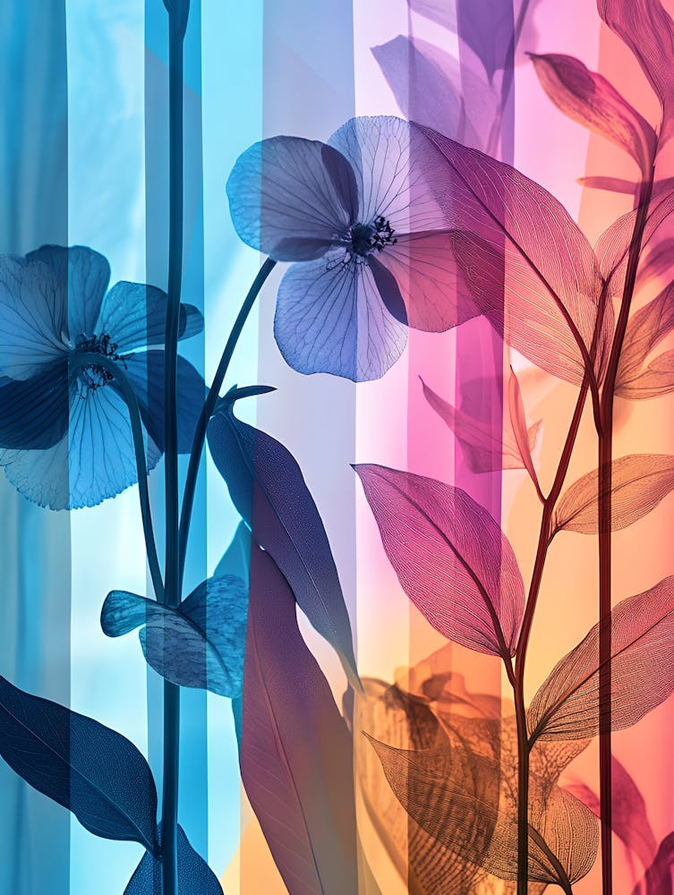 Abstraktes Blumen Gemälde